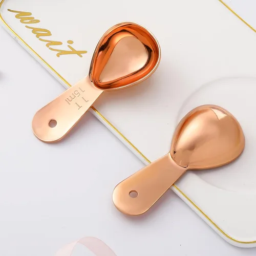 Vista 5 de Patelai Cuchara de café de 3 piezas, cucharas medidoras de acero inoxidable, cucharadas de café de mango corto para té, azúcar, cocina, regalos