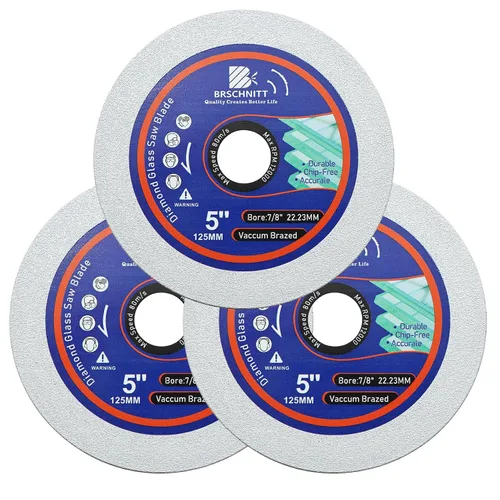 Vista 12 de Disco de corte de vidrio - 3 piezas de 3 pulgadas para amoladora angular con eje de 0.394 pulgadas para pulido de diamante, disco de corte