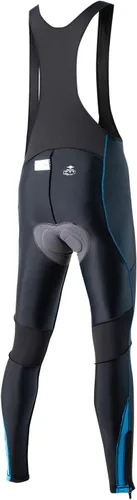Vista 8 de Santic Mallas de ciclismo con peto para hombre, acolchadas, largas acolchadas con bolsillo