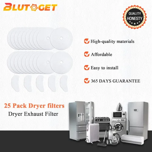 Vista 7 de 25 PCS Filtros de Escape de Tela para Secadora para Panda por Blutoget - Filtro Universal de Pelusa para Secadora de Tela - Compatible con Panda