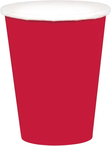 Vista 15 de Vibrantes vasos de papel morados (paquete de 20) – 9 onzas – Perfecto para fiestas, reuniones, picnics y uso doméstico