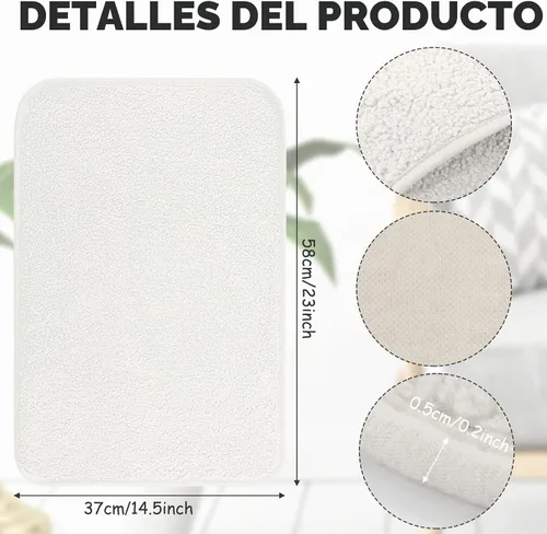 Vista 2 de Frienda 2 piezas de fundas para reposacabezas de sillón reclinable, protector de reposacabezas Sherpa para silla reclinable, sofá, no se desliza