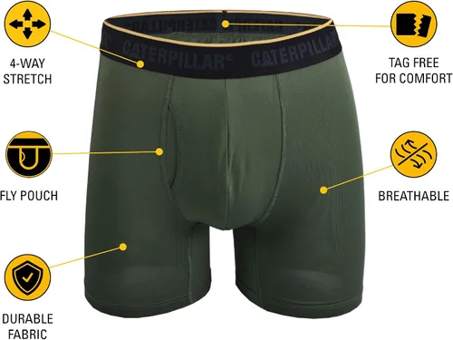 Vista 2 de Cat Men's 4-Pack Comfort Core Boxer Briefs