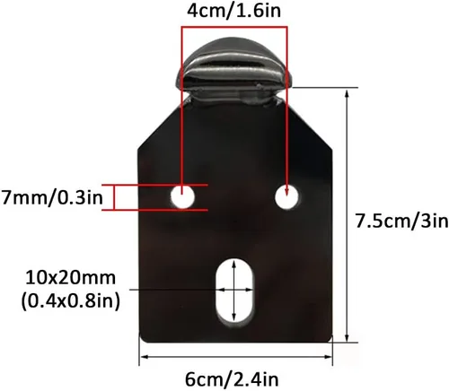 Vista 3 de 4 patas metálicas de hierro para muebles de sofá, patas de mesa de café, para cajones, estantería, cocina, baño, capacidad 2,204.6 lbs