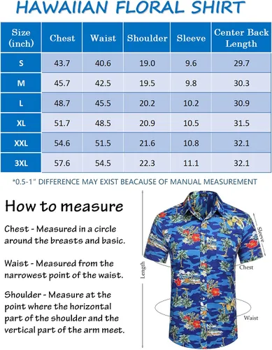 Vista 6 de COOFANDY Camisas hawaianas florales para hombre, algodón y lino, con botones, tropicales, para la playa