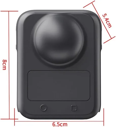 Vista 2 de Funda protectora de lente de silicona compatible con Osmo 360 accesorios de cámara de acción (juego C de silicona)