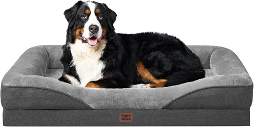 Vista 11 de EHEYCIGA Cama ortopédica para perros medianos, sofá cama de espuma viscoelástica con lados, forro impermeable y funda extraíble lavable, sofá