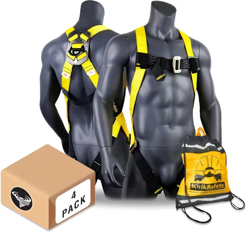 Vista 10 de KwikSafety - Charlotte, NC - TORNADO Fall Protection Safety Harness [Full Body Single D-Ring] Construction ANSI Tested OSHA