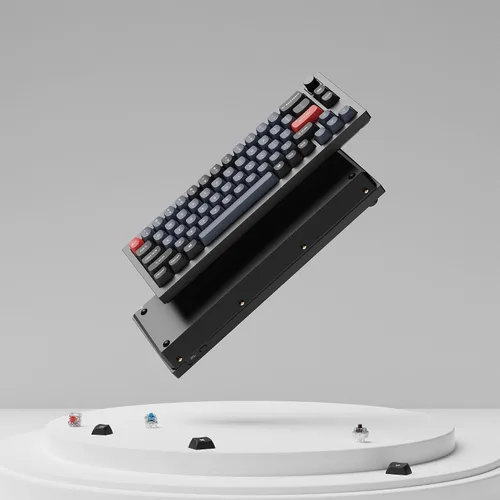 Vista 7 de Keychron Q2 - Versión de perilla de teclado mecánico con cable 65 diseño QMKVIA macro programable con interruptor Gateron G Pro marrón
