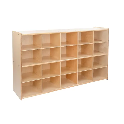 Vista 5 de Contender Estante preescolar Cubby para estante de almacenamiento de aula