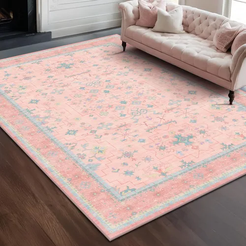 Vista 61 de Hazo Haus – Alfombra pequeña para entrada, cocina o baño, antideslizante con base de goma, resistente a las manchas y a la decoloración, diseño