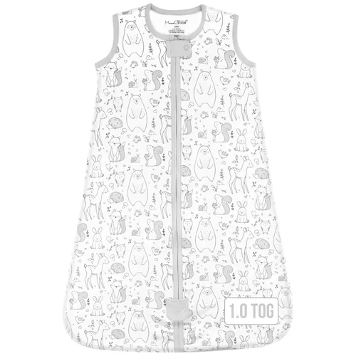 Vista 28 de Mama Cheetah Saco de dormir para bebé de 0.5 TOG, Manta portátil de algodón orgánico para bebé con cremallera bidireccional, Saco de dormir