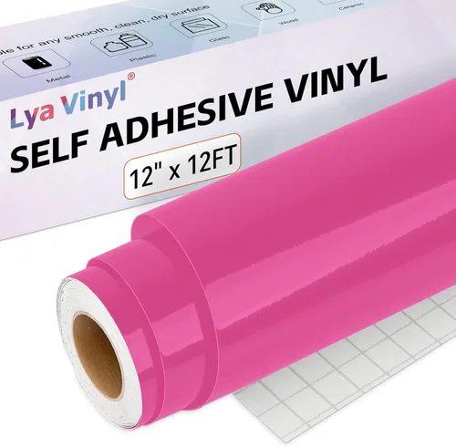 Vista 26 de Lya Vinyl - Paquete de 10 hojas de vinilo adhesivo permanente cepillado autoadhesivo, hojas para decoración del hogar, tazas, vasos, ventanas
