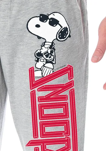 Vista 3 de Peanuts Snoopy Joe Cool Character - Pantalones de pijama para dormir para adultos