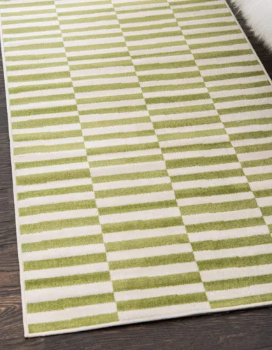 Vista 32 de Unique Loom Williamsburg Collection - Alfombra informal de transición gruesa con rayas alternas (8 pies x 10 pies, rectangular, gris/beige)