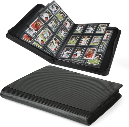 Vista 24 de Carpeta Toploader CARDBINDER, Estuches Duros Toploader, Fundas de 4 Bolsillos para hasta 128 Tarjetas. Carpeta de Tarjetas Toploader con Fundas