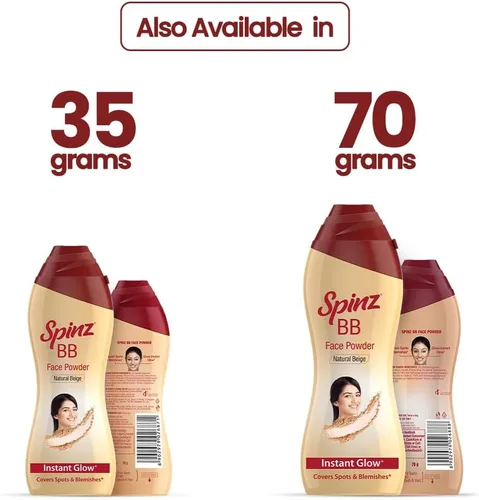 Vista 11 de Spinz BB Talc, manchas de cobertura de brillo instantáneo y imperfecciones 3.53 oz
