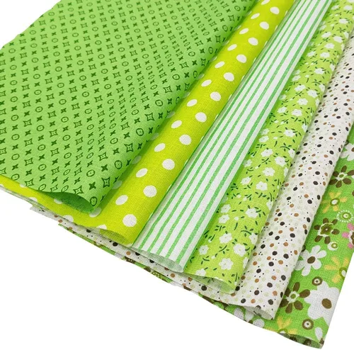 Vista 5 de Paquete de 50 piezas de tela de algodón artesanal de 10 x 10 pulgadas, juego de tela de acolchado y patchwork