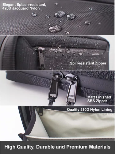 Vista 4 de Bolso bandolera compacto con correa extraíble para hombres y mujeres, pequeño paquete cruzado de cintura casual para viajes, trabajo, gimnasio