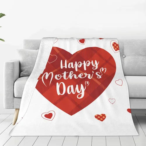 Vista 17 de Manta para mamá, Love You Mom con patrón de flechas acuáticas, manta decorativa de franela suave de 30 x 40 pulgadas para viajes, manta con texto