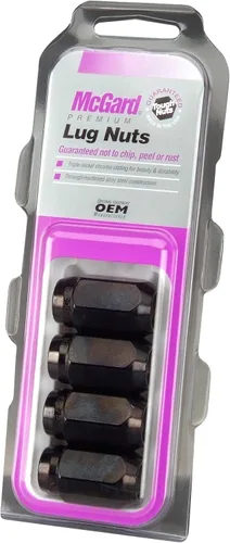 Vista 3 de McGard - Tuercas de llanta estilo cónico (tamaño de rosca 1/2" - 20). Set de 4 unidades., Cromo/Negro