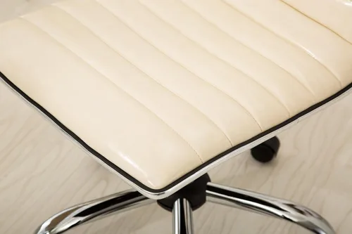 Vista 5 de Roundhill Furniture Fremo Chromel - Silla de oficina ajustable con elevación de aire, color beige