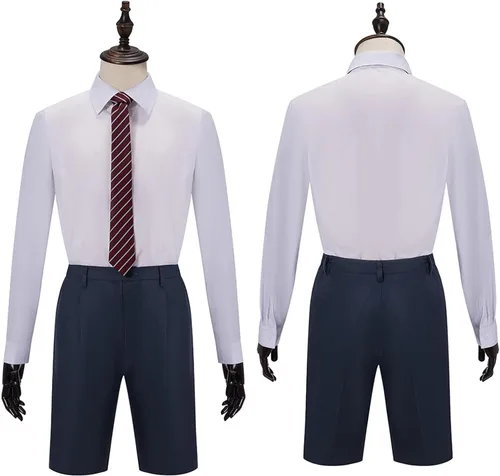 Vista 5 de Matilda the Musical Cosplay Gray Costume School Girl Dress Uniform Suit Skirt Tie Halloween Party Outfit Men