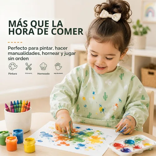 Vista 6 de ANGORA BRANDS Babero de silicona para bebés y bebés, 100% impermeable de grado alimenticio con bolsillo profundo para atrapar alimentos, ajustable
