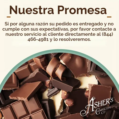 Vista 4 de Asher's Chocolates, Cesta de regalo de pretzels cubierta de chocolate, surtido de dulces, pequeños lotes de chocolate Kosher, propiedad familiar