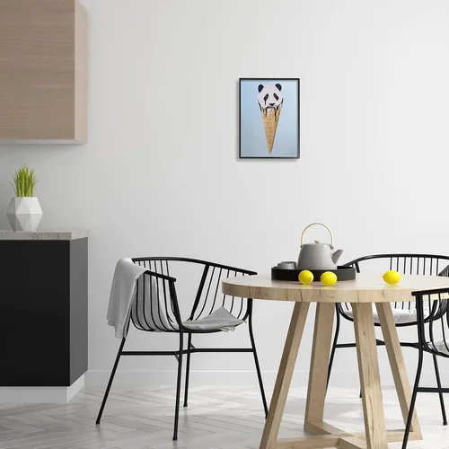 Vista 2 de Stupell Industries Adorable oso panda helado helado waffle, diseño de Coco de Paris