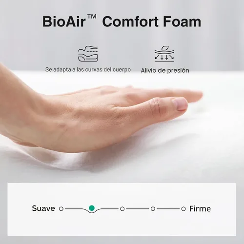 Vista 4 de Novilla Colchón individual de 6 pulgadas, colchón híbrido de espuma y resortes para un sueño reparador, colchón individual para niños, firmeza