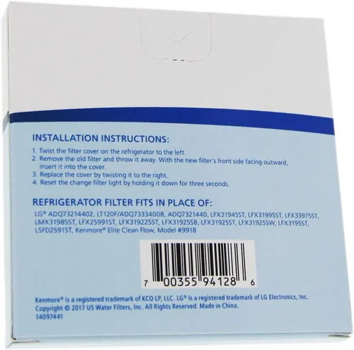 Vista 5 de Tier1 Filtro de aire para refrigerador LT120F Reemplazo para LG LT120F, ADQ73214402, ADQ73214404, ADQ73214403, ADQ73334008, Kenmore Elite 46-9918