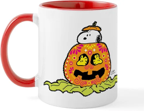 Vista 164 de CafePress Sincere Pumpkin Patch Mug Taza de café de cerámica de 11 oz (11.0 fl oz)
