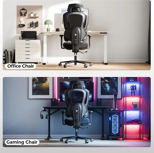 Vista 7 de EUREKA ERGONOMIC Typhon - Silla ergonómica de oficina, sillas de escritorio de oficina en casa, sillas de juegos para adultos, silla de oficina