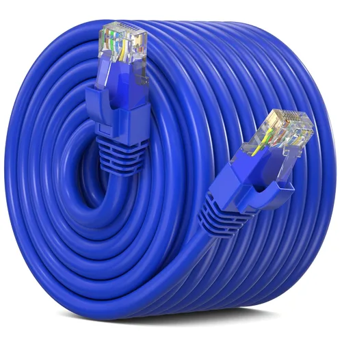 Vista 10 de Maximm Cable Ethernet Cat 6, cable de red y conexión de alta velocidad de 10 pies, UTP, 10 Gbps, cable Ethernet de 550 MHz, color naranja