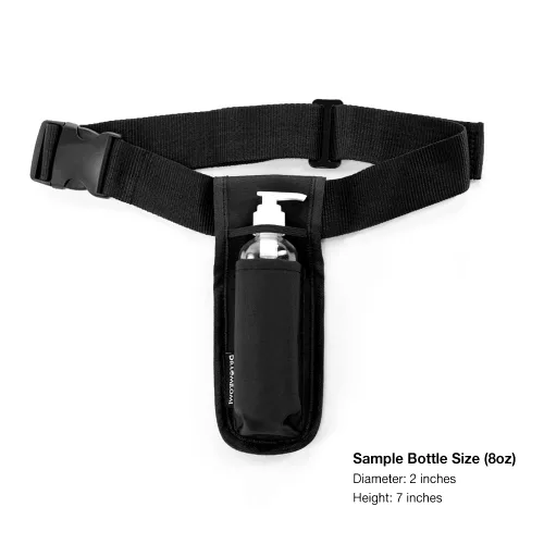 Vista 4 de Kit de funda para botella de masaje (8 onzas), funda individual ajustable para aceite de masaje y loción de masaje (botella incluida)