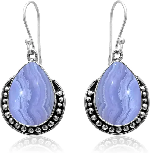 Vista 43 de Veracity Jewelry - Aretes de plata de ley con piedras preciosas para mujeres y niñas, regalo para su cumpleaños, aniversario, esposa, mamá, novia