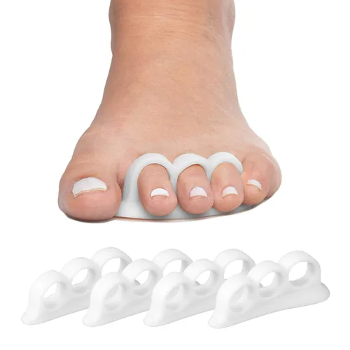 Vista 11 de ZenToes - Corrector, espaciadores de dedos de gel de triple bucle, paquete de 4