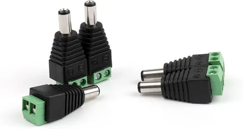 Vista 2 de 10 unids 0.217 in x 0.098 in CCTV Cámara DC Power Macho Jack Conectores