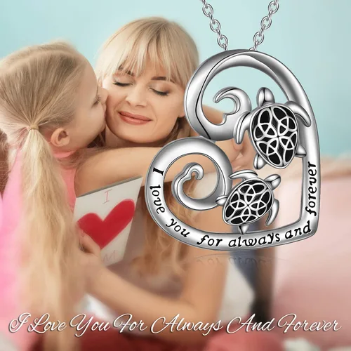 Vista 4 de ONEFINITY ElephantOwlHorseDragonWolfTurtle Necklace Sterling Silver Celtic Knot Pendant Necklace Animal Jewelry Gifts fro Women Mom