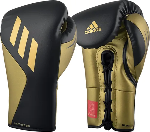 Vista 5 de adidas Tilt 350 Pro con cierre de encaje - con nueva tecnología Tilt - para hombres, mujeres, unisex - Boxeo de cuero vegano sostenible. Guantes
