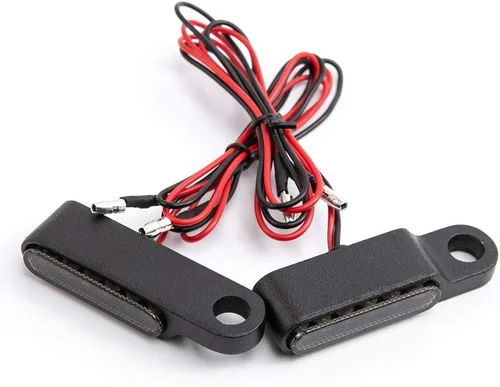 Vista 3 de Evomos Motocicleta Mini LED Luz de señal de giro 0.315 in Indicador Luz intermitente Luz intermitente Lámpara intermitente