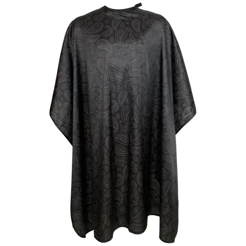 Vista 9 de Pelocapa Capa de Barbería para Hombres, Capa de Corte de Cabello con Broches, Capa de Corte Profesional de Salón, Delantal Bata Grande Impermeable