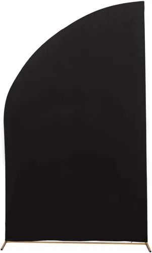Vista 172 de Efavormart - Juego de 4 fundas de elastano beige para arco de media luna, fundas de telón de fondo Chiara de 2.5 pies a 7 pies para escenarios
