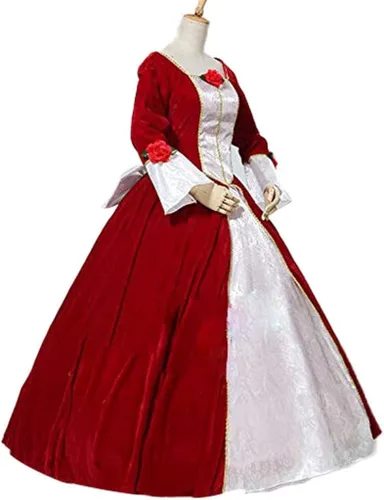 Vista 3 de Fortunehouse Princess Belle - Vestido de fiesta de Navidad rojo