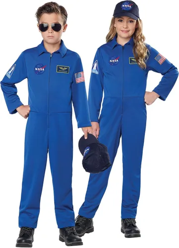 Vista 3 de Traje Azul Niños NASA
