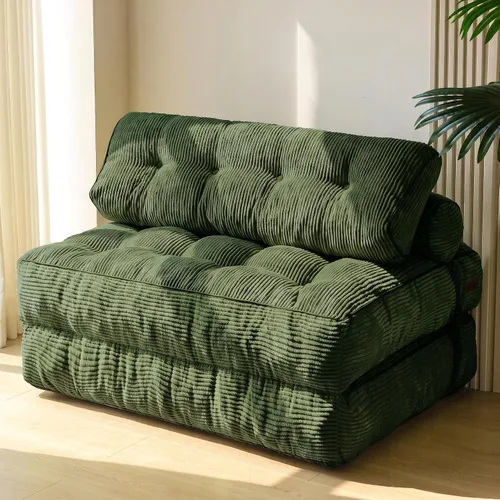 Vista 8 de MAXYOYO Folding Sofa Bed, Convertible Chair Bed with Pillow