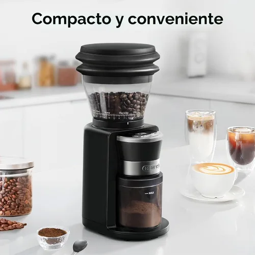 Vista 7 de HIBREW G3 - Molinillo de café eléctrico, rebaba cónica de 1.575 pulgadas con 31 ajustes ajustables, soplador de aire antiestático y de doble capa