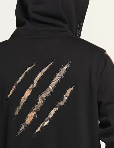 Vista 6 de CQR sudadera táctica de invierno para hombre, con capucha y forro térmico de vellón, de manga larga, sin botones