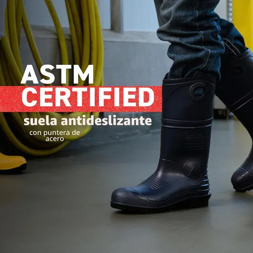 Vista 5 de Dunlop 8908603 Durapro - Botas con puntera de acero de seguridad, material de PVC de polimezcla 100% impermeable, cómodas plantillas energizantes